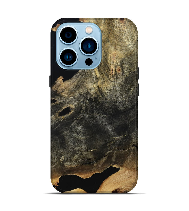 iPhone 14 Pro Wood Live Edge Phone Case - Queenie (Wood Burl, 804728)