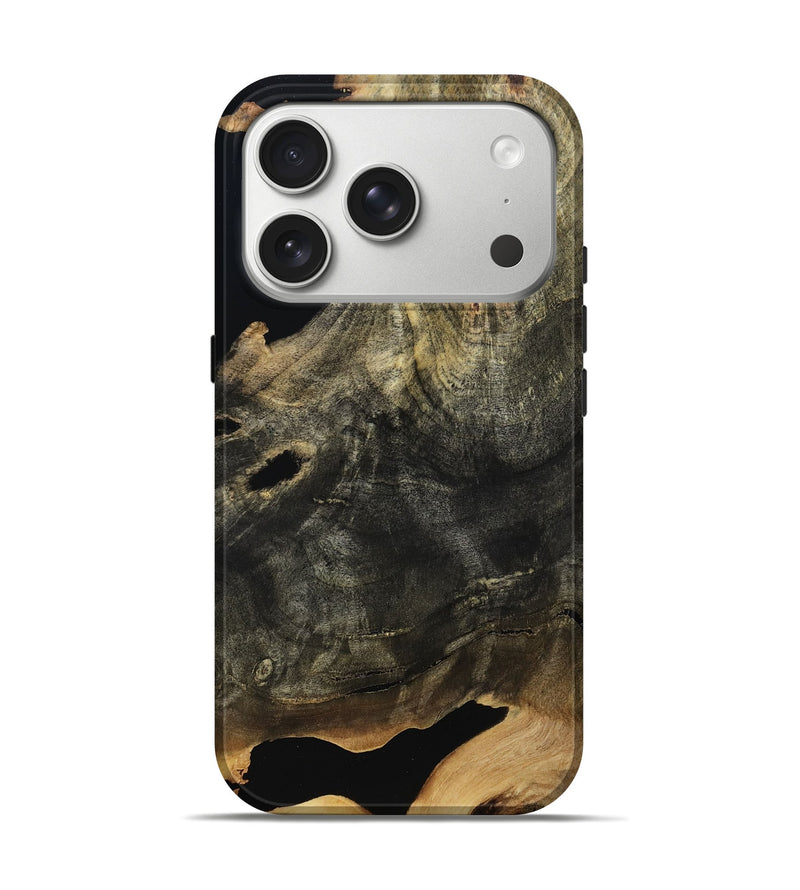 iPhone 17 Pro Wood Live Edge Phone Case - Queenie (Wood Burl, 804728)