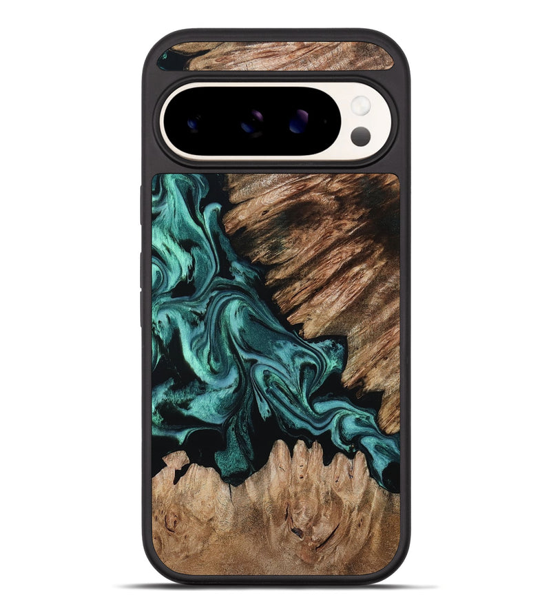 Pixel 10 Pro XL Wood Phone Case - Angeles (Green, 804734)