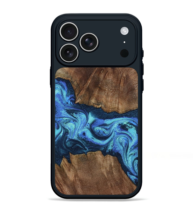 iPhone 17 Pro Max Wood Phone Case - Lloyd (Blue, 804748)