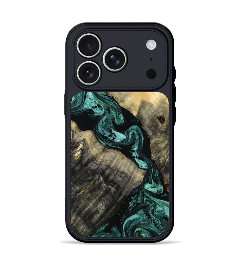 iPhone 17 Pro Wood Phone Case - Promise (Green, 804755)