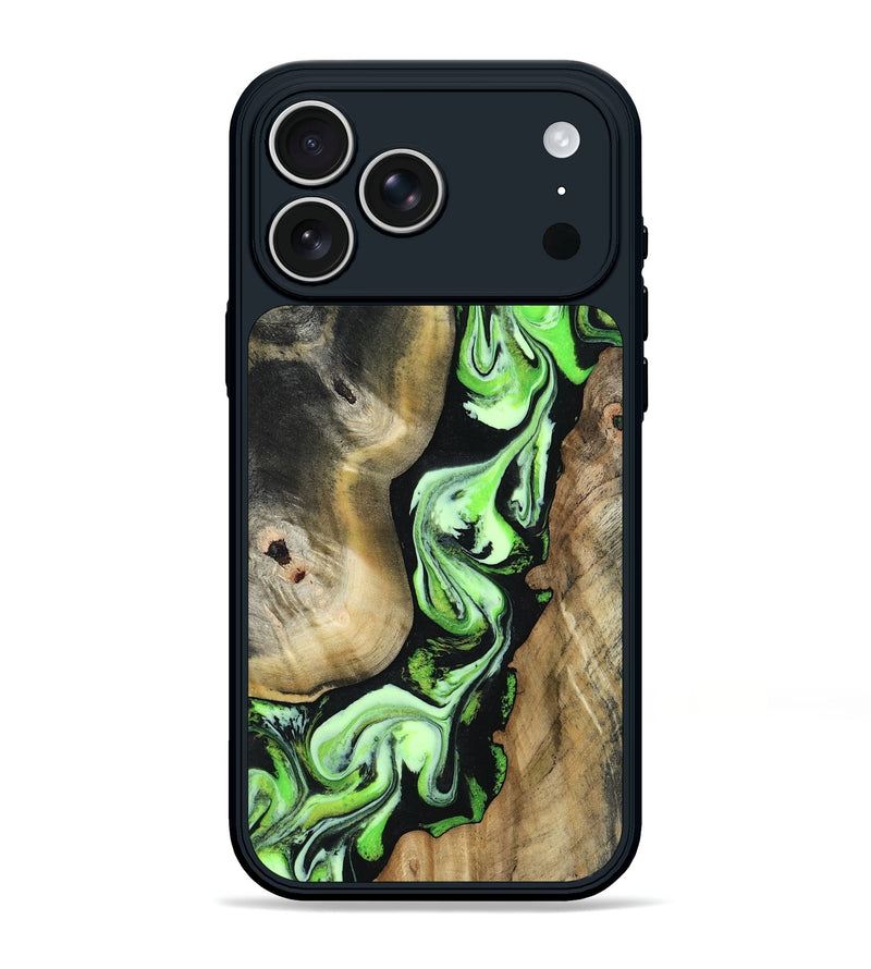 iPhone 17 Pro Max Wood Phone Case - Lavon (Green, 804759)