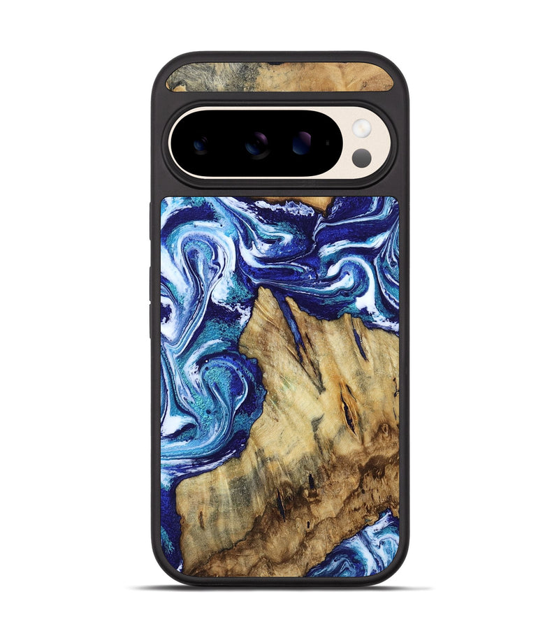 Pixel 10 Pro Wood Phone Case - Amaris (Blue, 804785)
