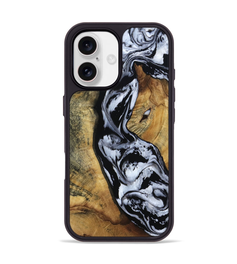 iPhone 17 Wood Phone Case - Meta (Black & White, 804789)