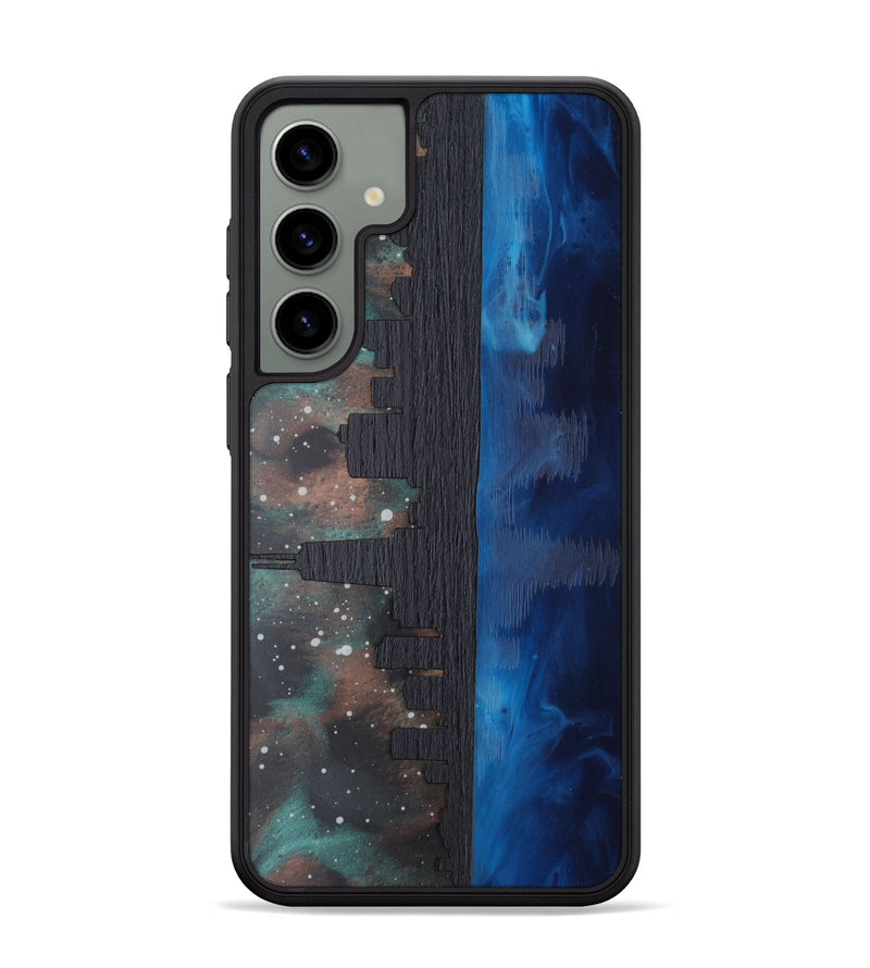 Galaxy S24 Plus Wood Phone Case - Chicago Skyline (Terrain)