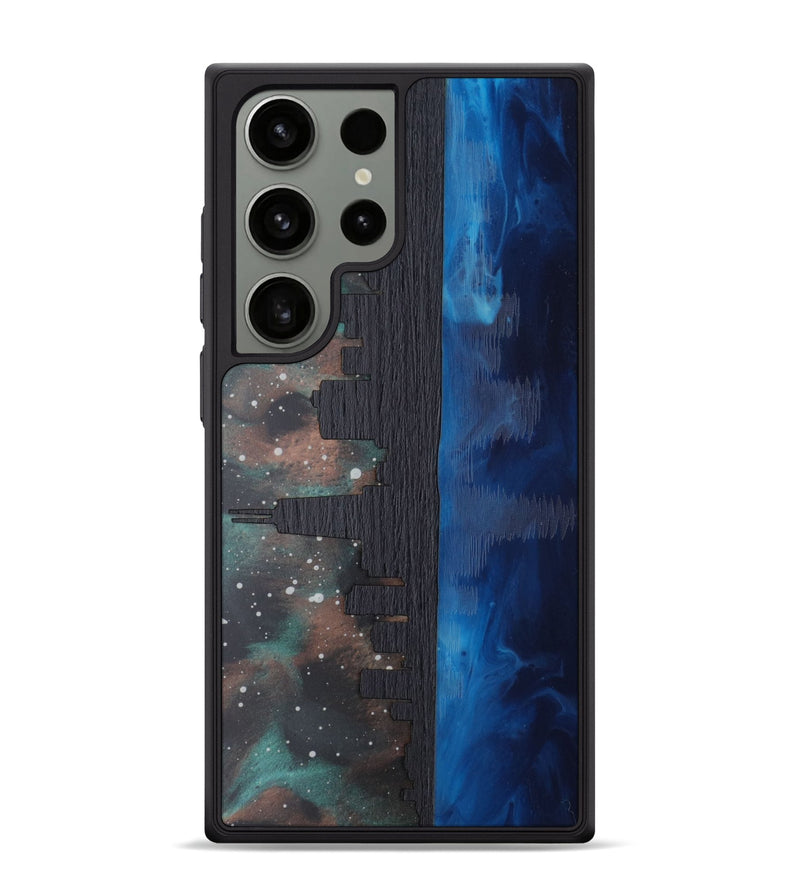Galaxy S24 Ultra Wood Phone Case - Chicago Skyline (Terrain)