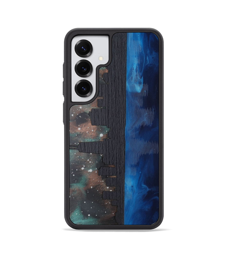 Galaxy S25 Wood Phone Case - Chicago Skyline (Terrain)