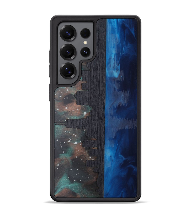Galaxy S25 Ultra Wood Phone Case - Chicago Skyline (Terrain)