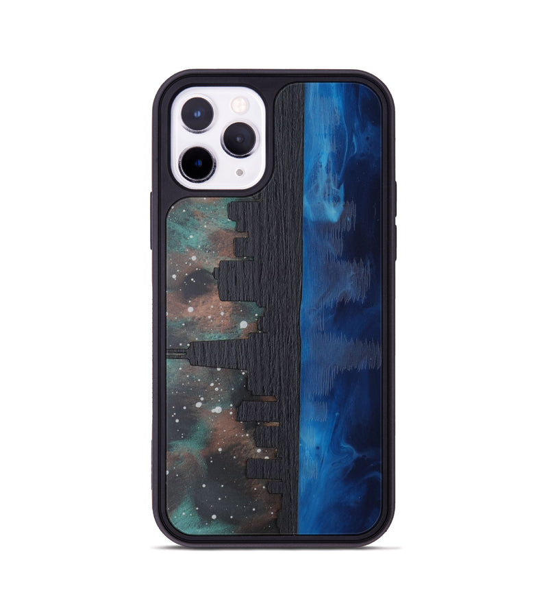 iPhone 11 Pro Wood Phone Case - Chicago Skyline (Terrain)