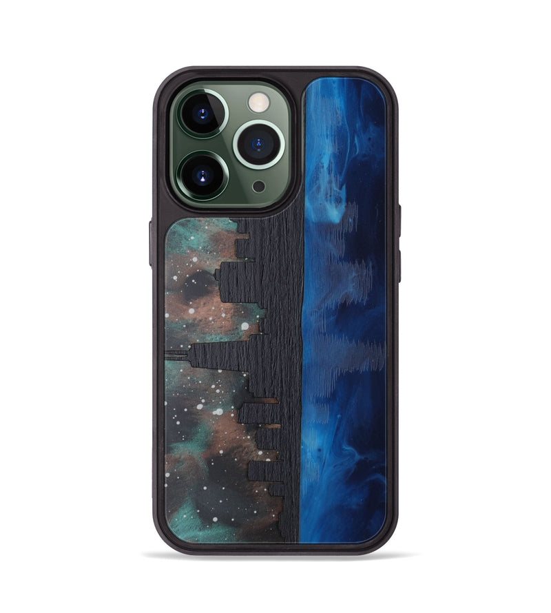 iPhone 13 Pro Wood Phone Case - Chicago Skyline (Terrain)
