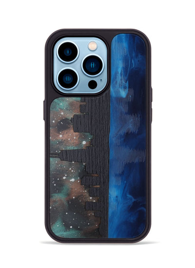 iPhone 14 Pro Wood Phone Case - Chicago Skyline (Terrain)