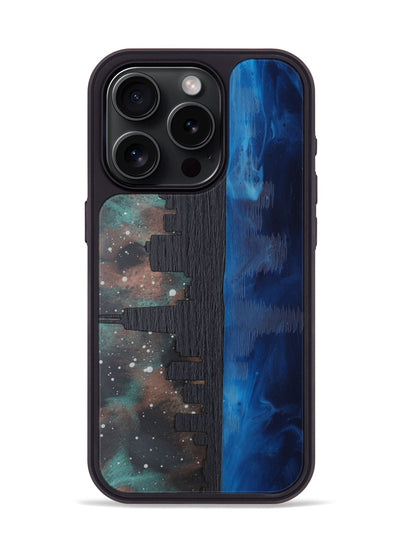 iPhone 15 Pro Wood Phone Case - Chicago Skyline (Terrain)
