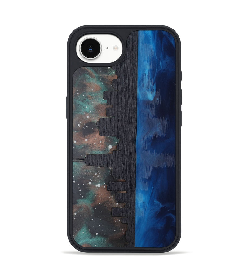 iPhone 16e Wood Phone Case - Chicago Skyline (Terrain)