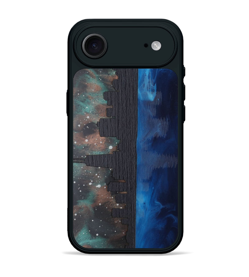 iPhone 17 Air Wood Phone Case - Chicago Skyline (Terrain)