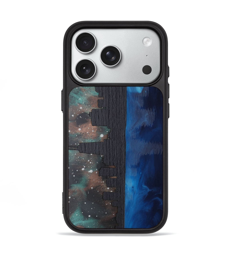 iPhone 18 Pro Wood Phone Case - Chicago Skyline (Terrain)