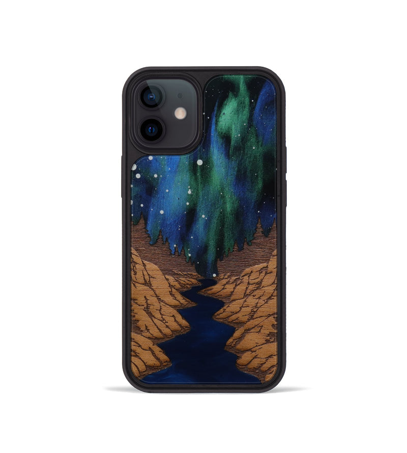 iPhone 12 mini Wood Phone Case - Flow (Terrain)
