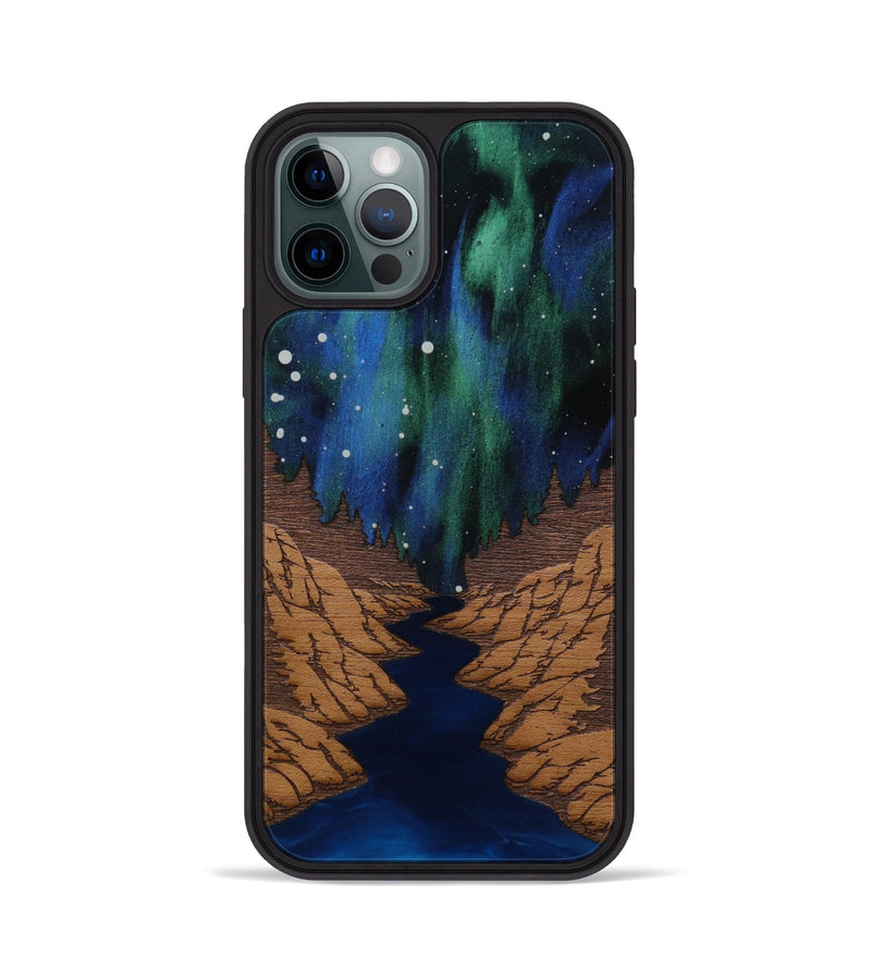 iPhone 12 Pro Wood Phone Case - Flow (Terrain)