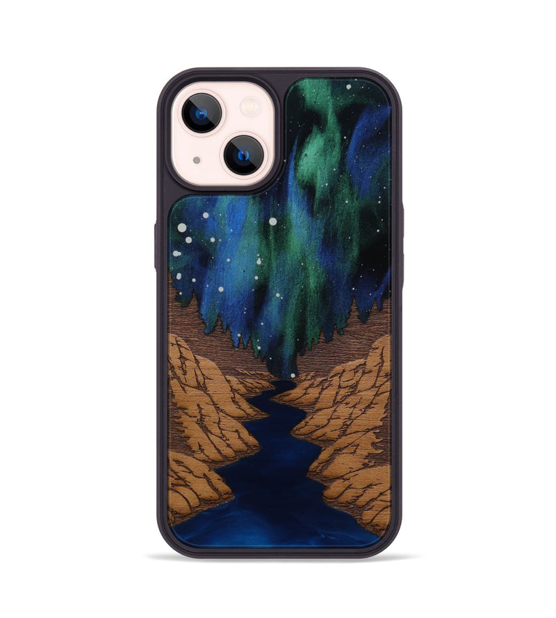 iPhone 14 Wood Phone Case - Flow (Terrain)