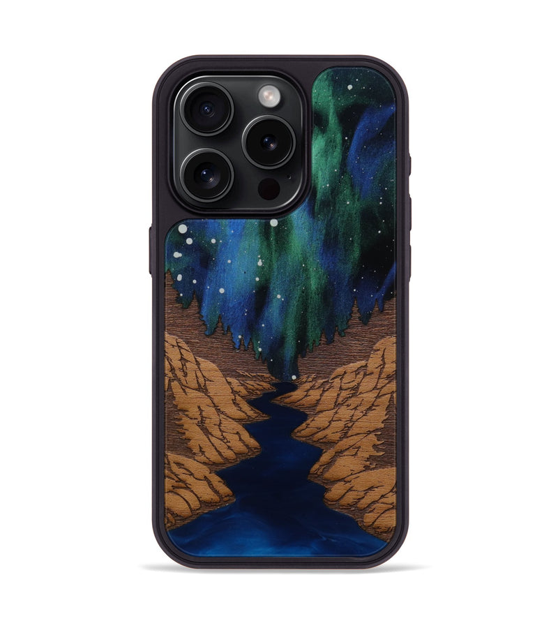 iPhone 15 Pro Wood Phone Case - Flow (Terrain)