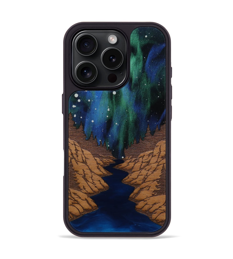 iPhone 16 Pro Wood Phone Case - Flow (Terrain)