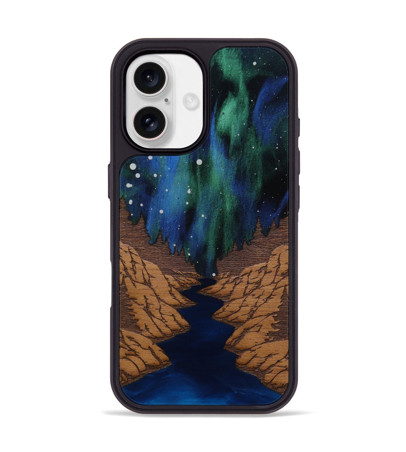 iPhone 17 Wood Phone Case - Flow (Terrain)