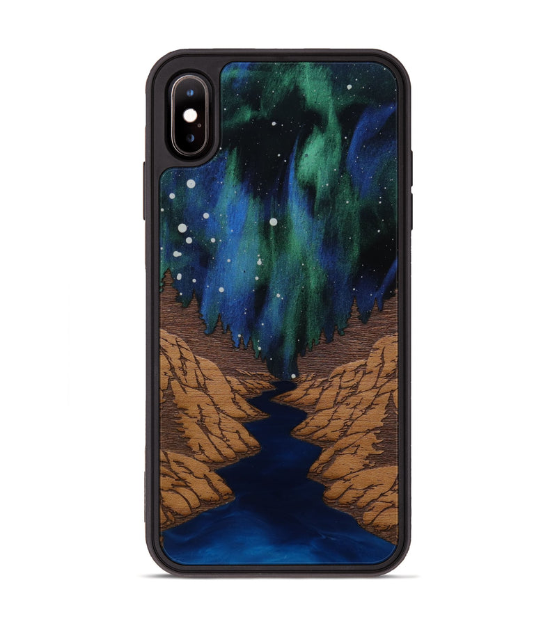 iPhone Xs Max Wood Phone Case - Flow (Terrain)