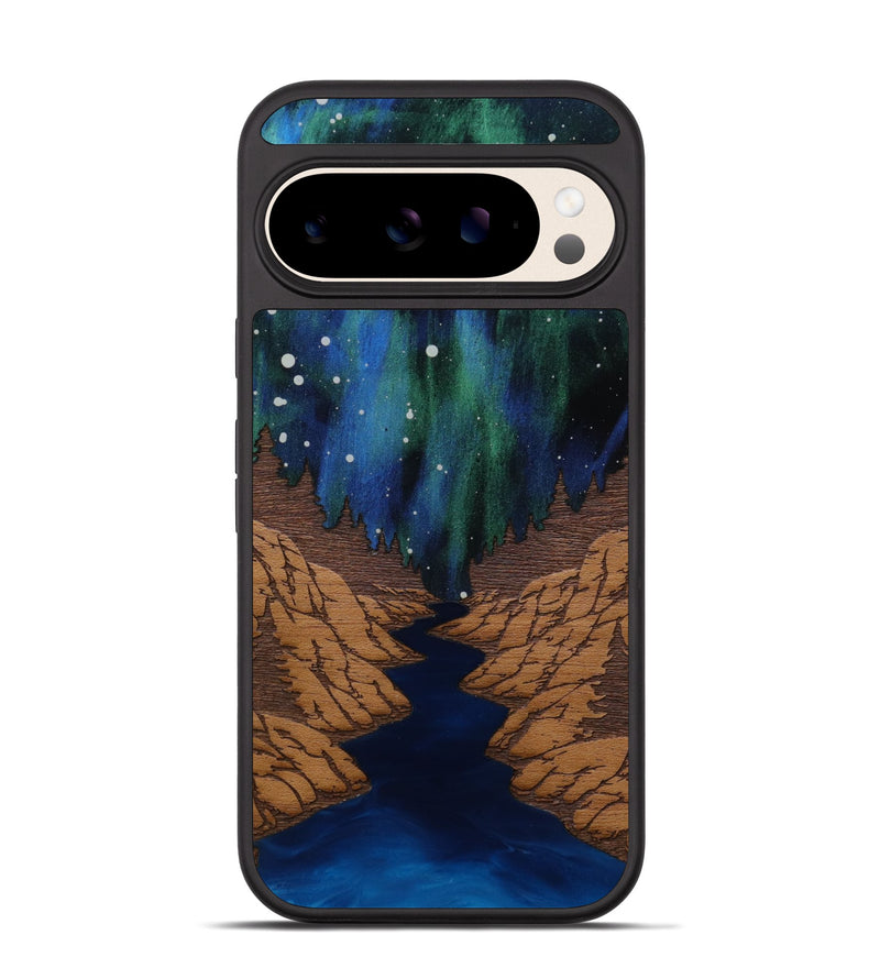 Pixel 10 Pro Wood Phone Case - Flow (Terrain)