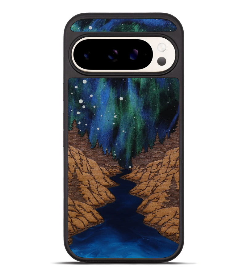 Pixel 10 Pro XL Wood Phone Case - Flow (Terrain)