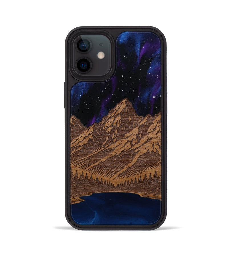 iPhone 12 Wood Phone Case - Tetons Jenny Lake (Terrain)