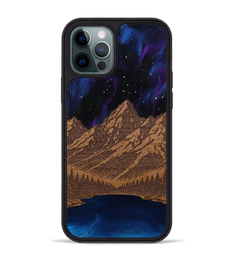 iPhone 12 Pro Max Wood Phone Case - Tetons Jenny Lake (Terrain)