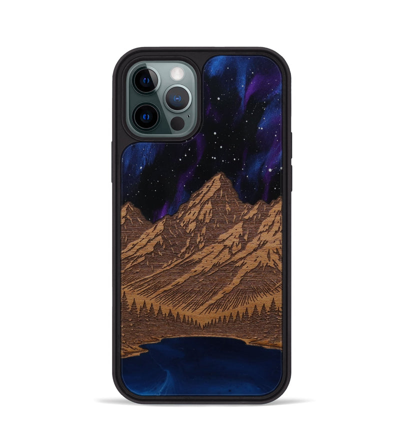 iPhone 12 Pro Wood Phone Case - Tetons Jenny Lake (Terrain)