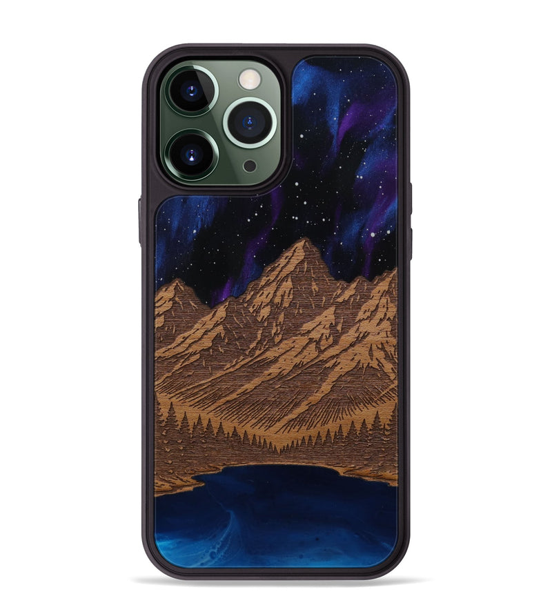 iPhone 13 Pro Max Wood Phone Case - Tetons Jenny Lake (Terrain)