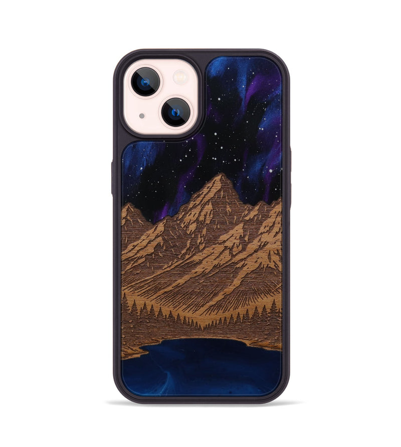 iPhone 14 Wood Phone Case - Tetons Jenny Lake (Terrain)