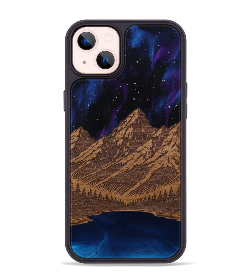 iPhone 14 Plus Wood Phone Case - Tetons Jenny Lake (Terrain)