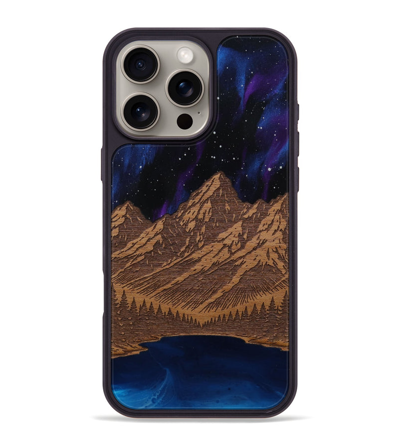 iPhone 16 Pro Max Wood Phone Case - Tetons Jenny Lake (Terrain)