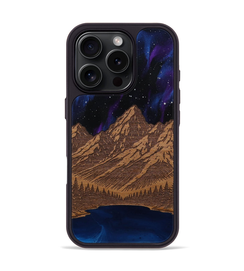 iPhone 16 Pro Wood Phone Case - Tetons Jenny Lake (Terrain)