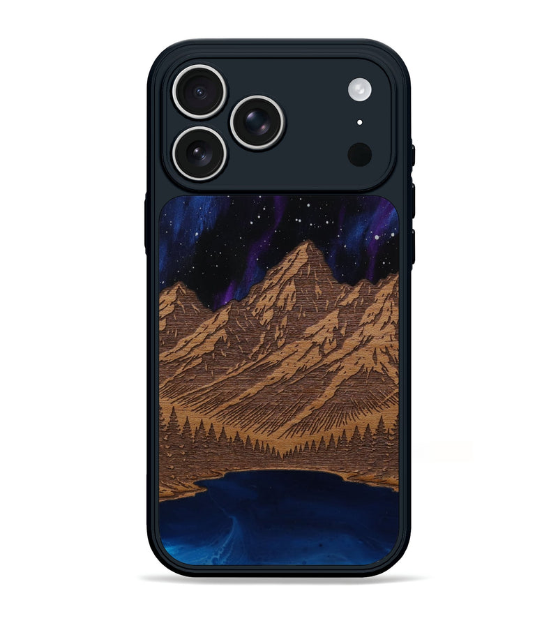 iPhone 17 Pro Max Wood Phone Case - Tetons Jenny Lake (Terrain)