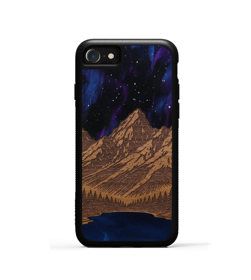 iPhone SE Wood Phone Case - Tetons Jenny Lake (Terrain)