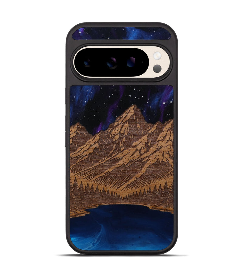 Pixel 10 Pro Wood Phone Case - Tetons Jenny Lake (Terrain)