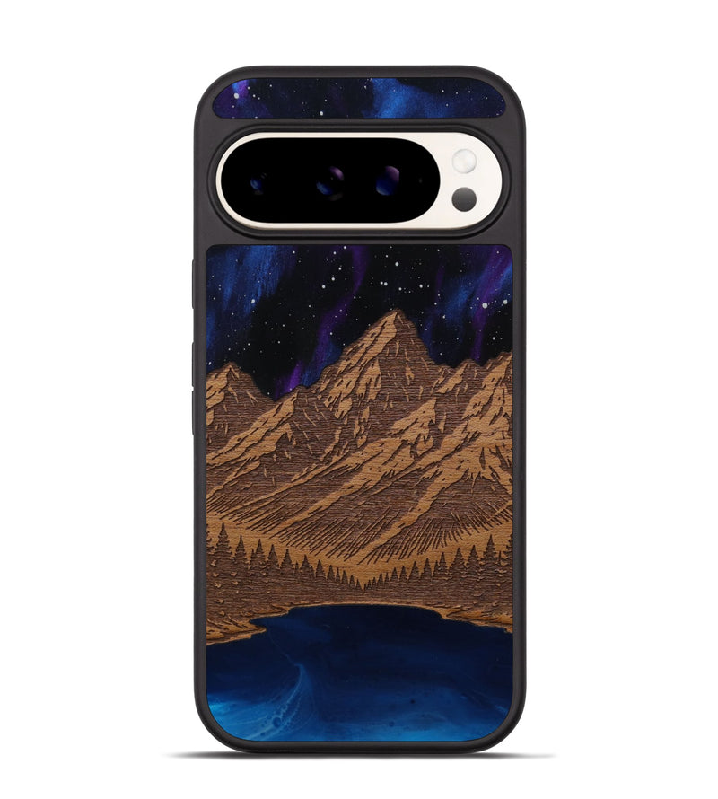 Pixel 9 Pro Wood Phone Case - Tetons Jenny Lake (Terrain)