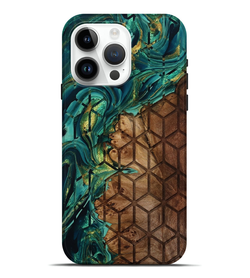 iPhone 15 Pro Max Wood Live Edge Phone Case - Nya (Pattern, 804856)
