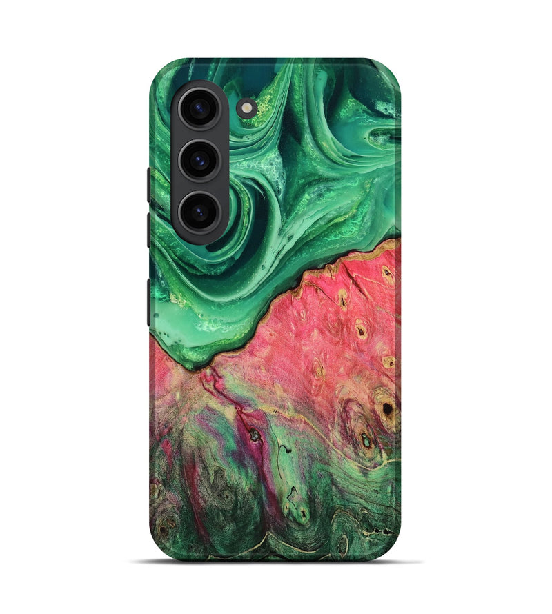 Galaxy S23 Wood Live Edge Phone Case - Skyla (Green, 804867)