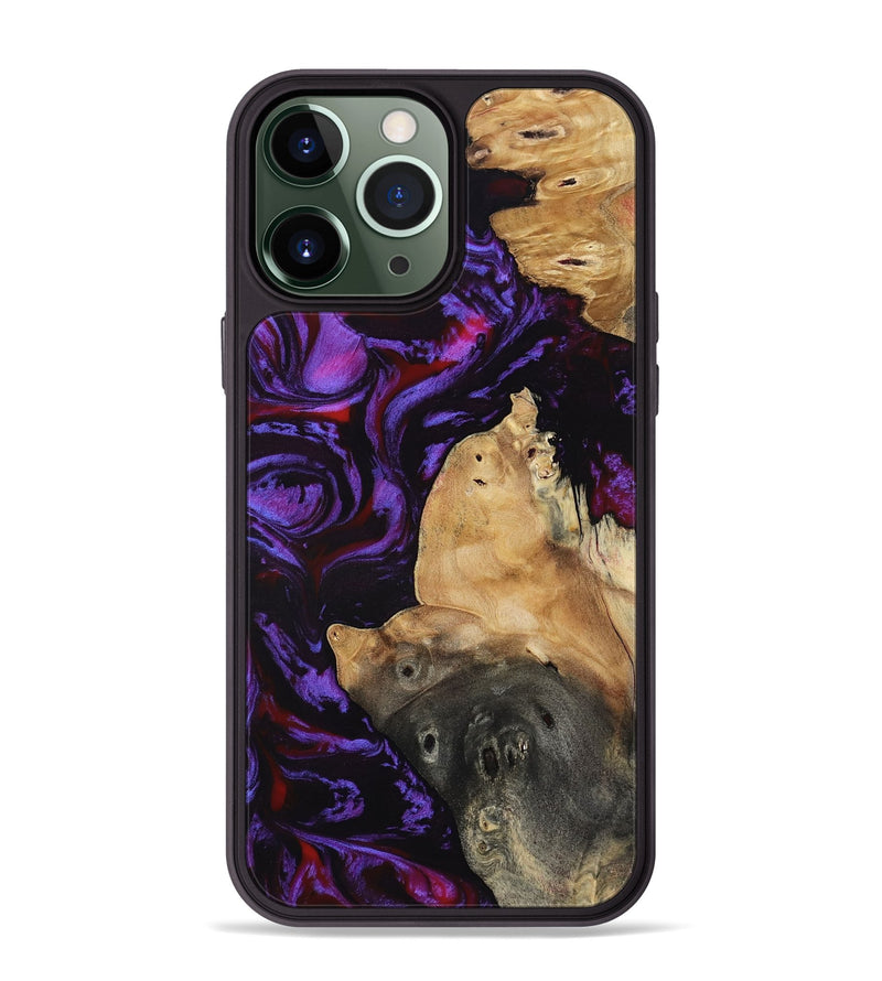 iPhone 13 Pro Max Wood Phone Case - Deonte (Purple, 804897)