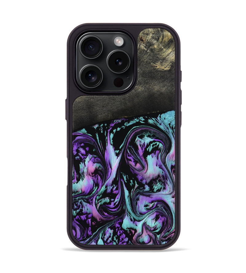 iPhone 16 Pro Wood Phone Case - Gloria (Purple, 804900)