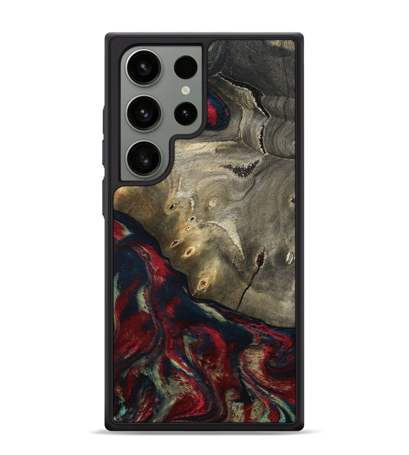 Galaxy S24 Ultra Wood Phone Case - Margret (Red, 804904)