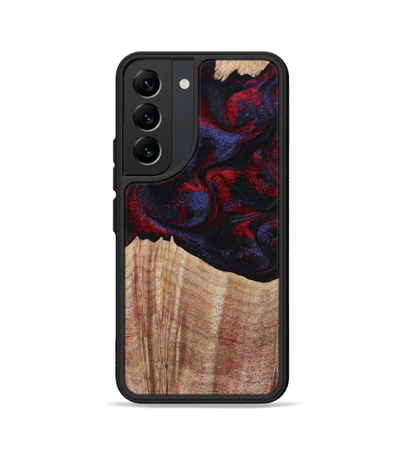 Galaxy S22 Wood Phone Case - Elza (Red, 804906)