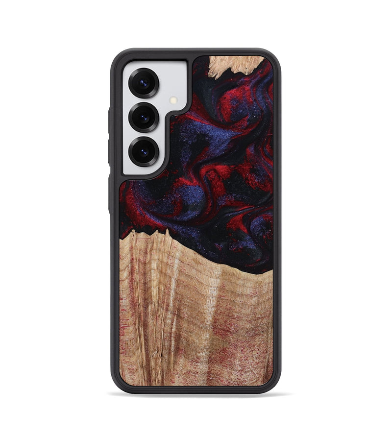 Galaxy S25 Wood Phone Case - Elza (Red, 804906)