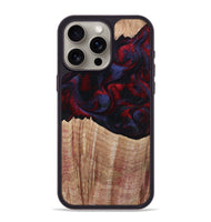 iPhone 15 Pro Max Wood Phone Case - Elza (Red, 804906)
