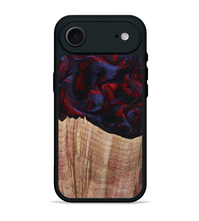 iPhone 17 Air Wood Phone Case - Elza (Red, 804906)