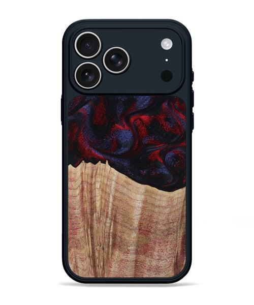 iPhone 17 Pro Max Wood Phone Case - Elza (Red, 804906)